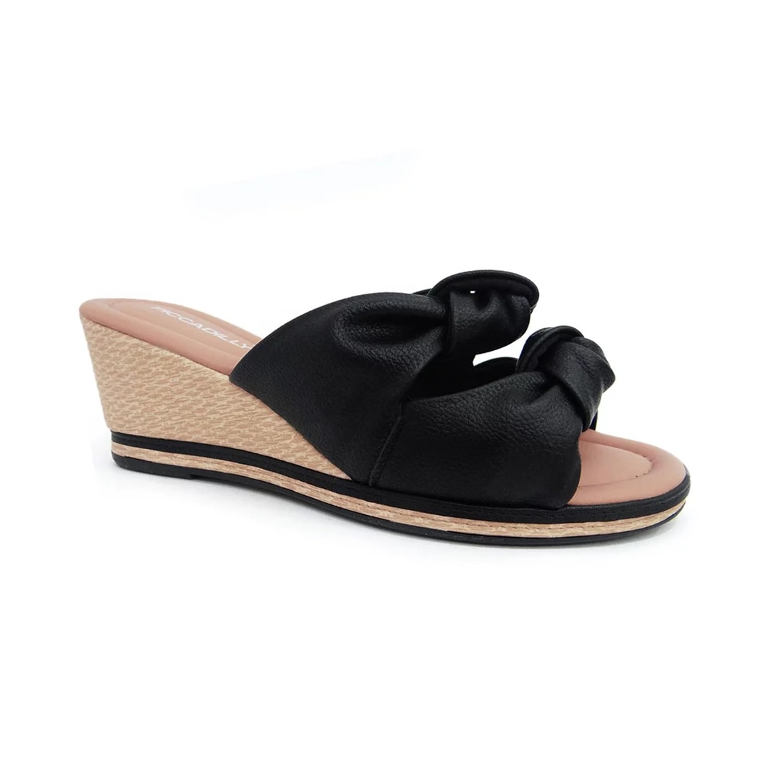 Tamanco Piccadilly Anabela Conforto 408197 Preto Tamanco Piccadilly Anabela Conforto 408197 Preto