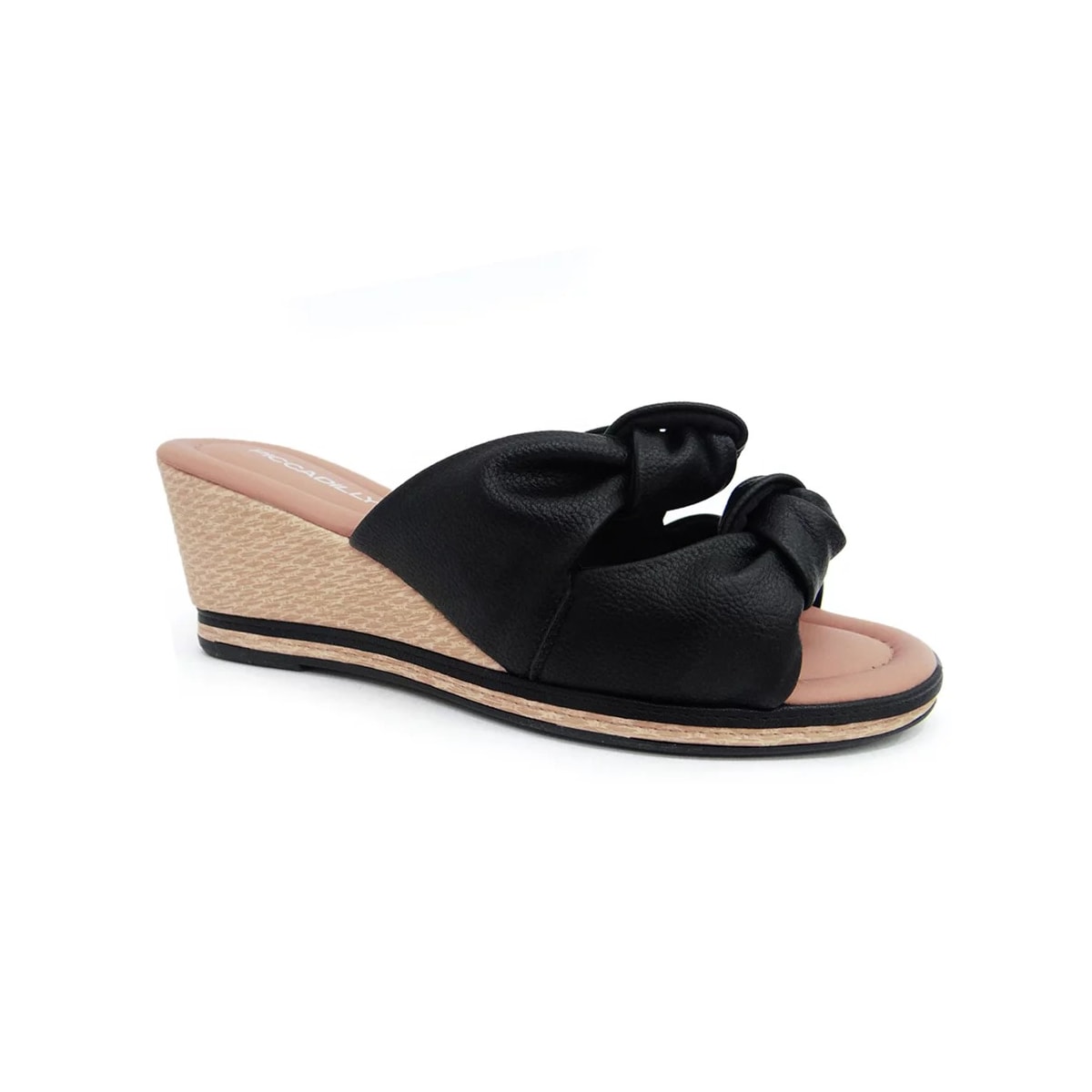 Tamanco Piccadilly Anabela Conforto 408197 Preto Tamanco Piccadilly Anabela Conforto 408197 Preto