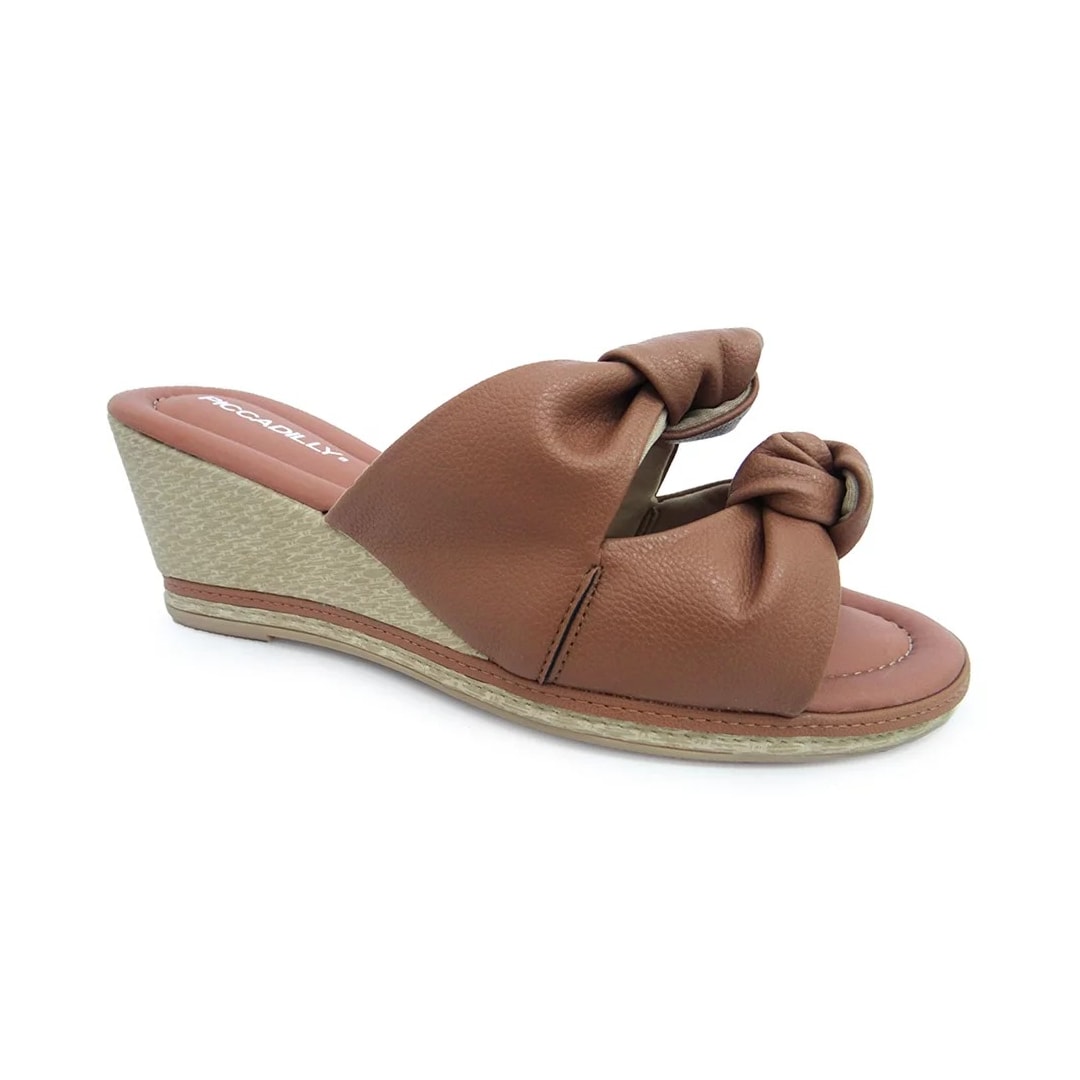 Tamanco Piccadilly Anabela Conforto 408197 Terracota