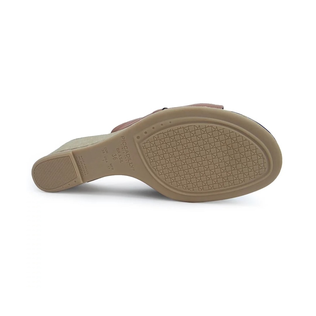 Tamanco Piccadilly Anabela Conforto 408197 Terracota