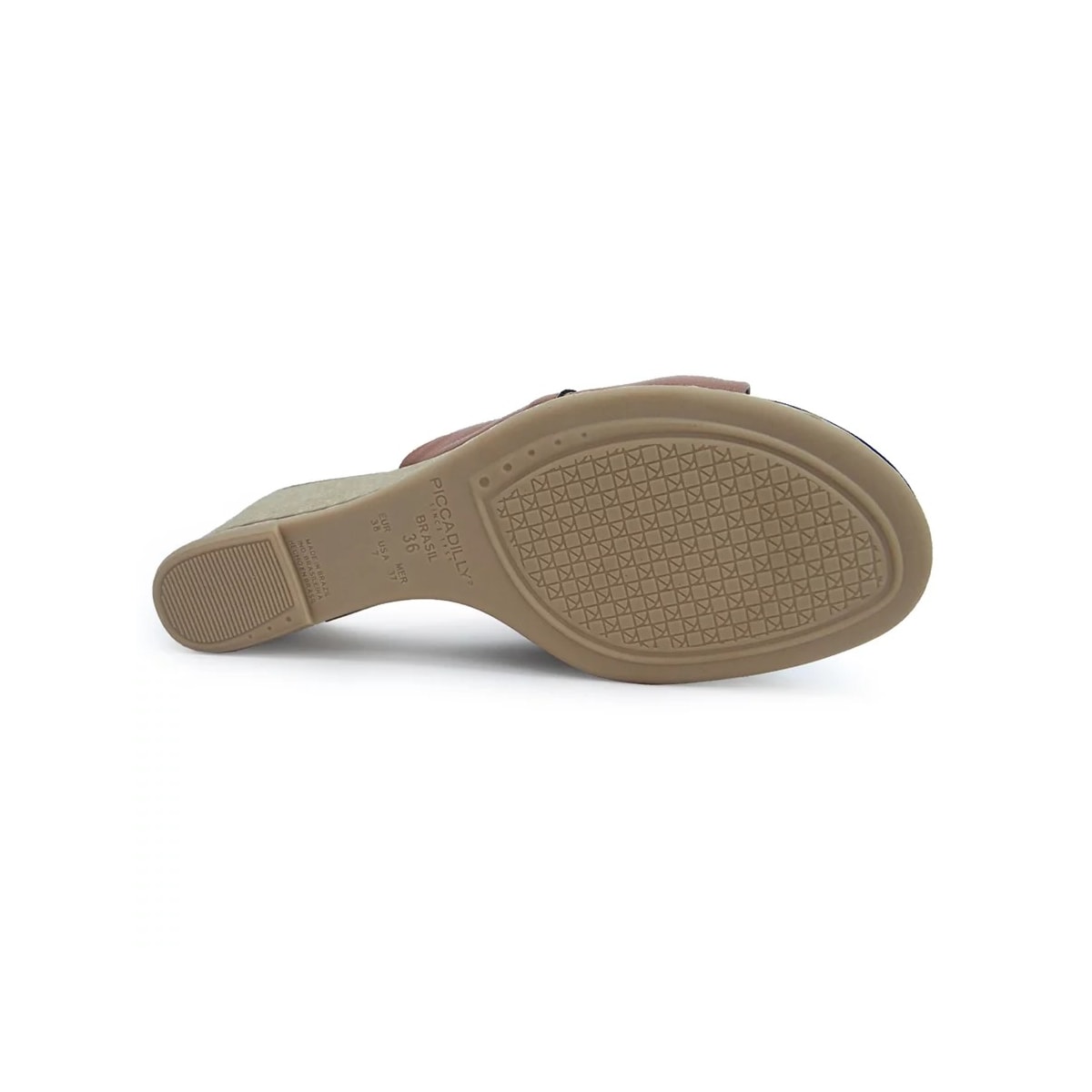 Tamanco Piccadilly Anabela Conforto 408197 Terracota