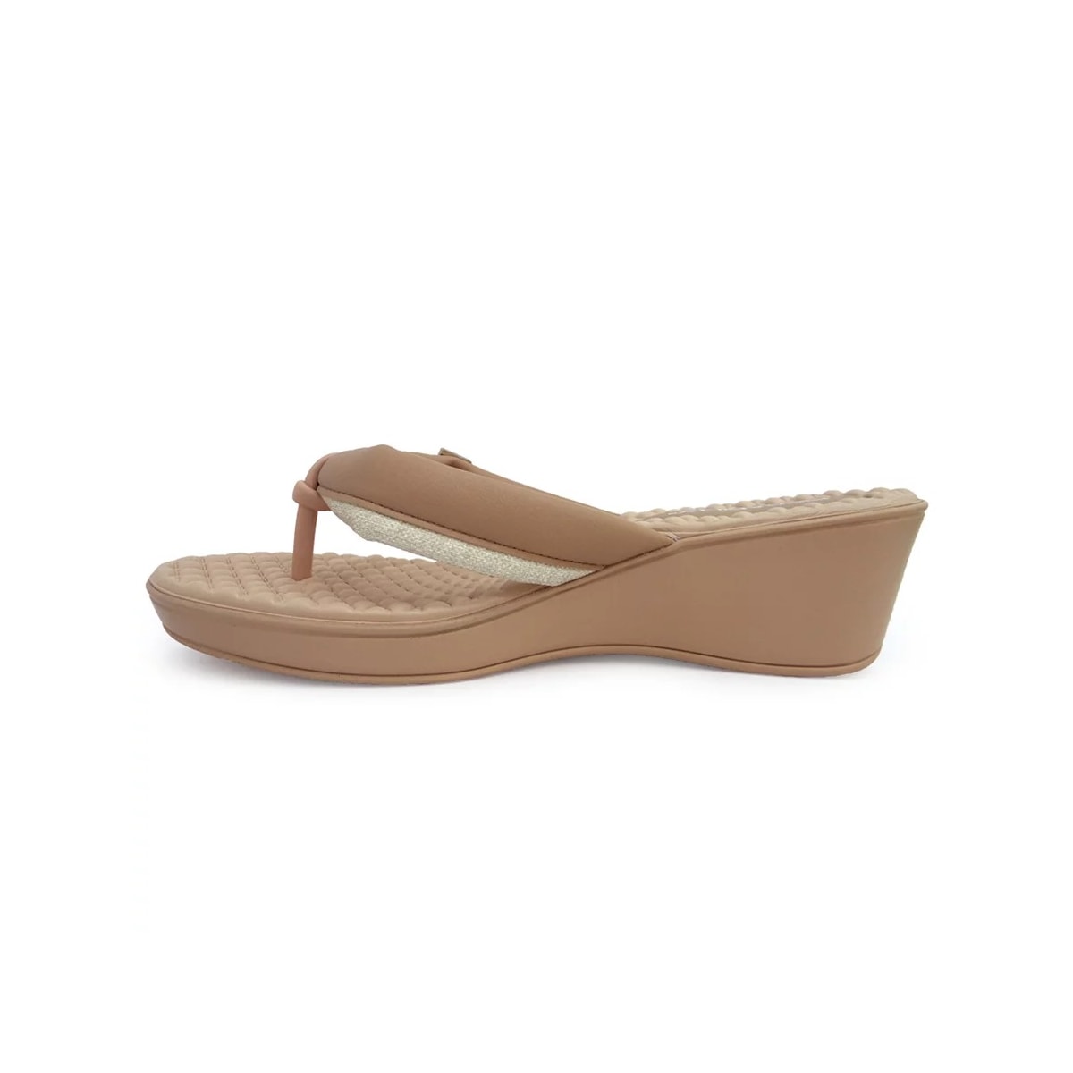 Tamanco Piccadilly Anabela Conforto 540322 Nude Claro Tamanco Piccadilly Anabela Conforto 540322 Nude Claro