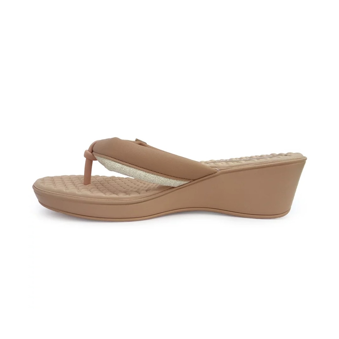 Tamanco Piccadilly Anabela Conforto 540322 Nude Claro Tamanco Piccadilly Anabela Conforto 540322 Nude Claro