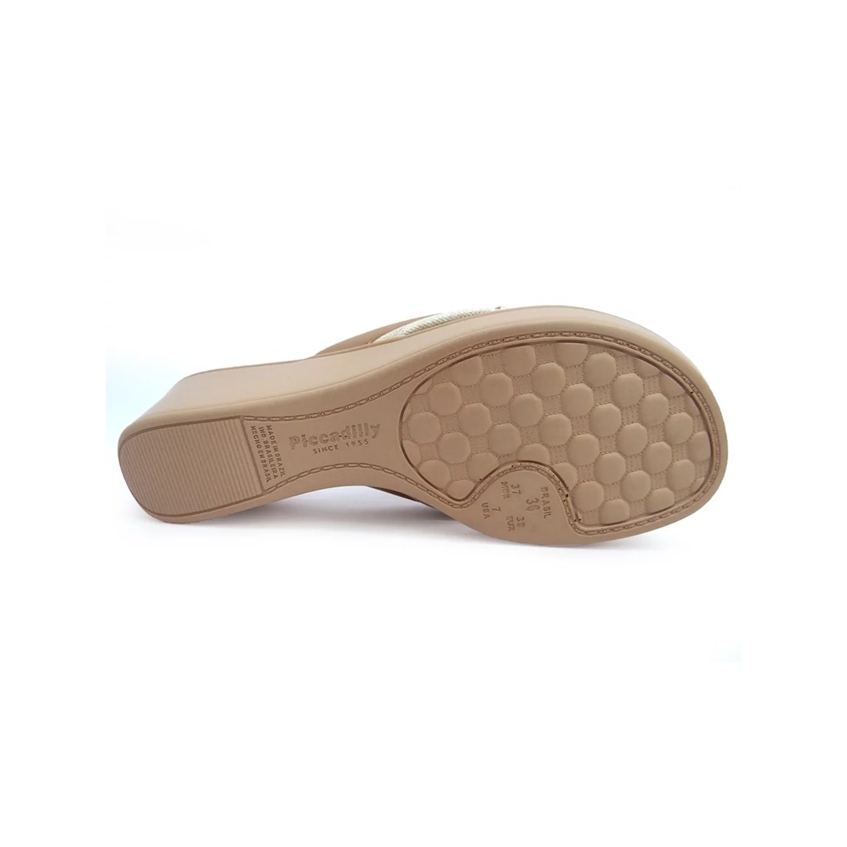 Tamanco Piccadilly Anabela Conforto 540322 Nude Claro Tamanco Piccadilly Anabela Conforto 540322 Nude Claro