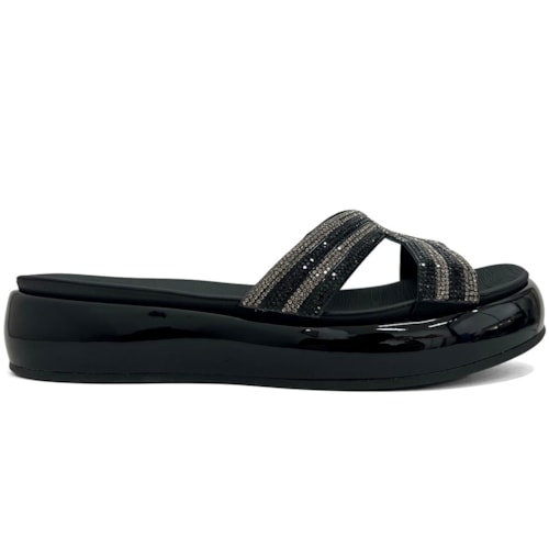 Detalhe - Tamanco Piccadilly Conforto 459008 Preto