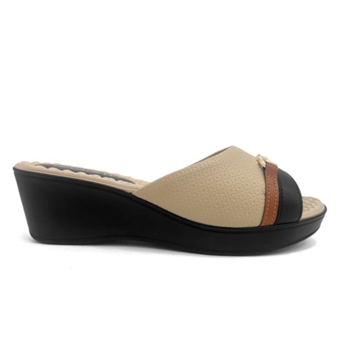 Detalhe - Tamanco Piccadilly Conforto 540418 Nude