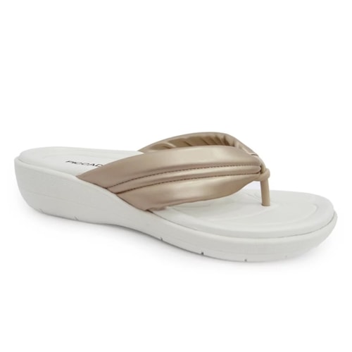 Detalhe - Tamanco Piccadilly Conforto Dedo 239006 Gold