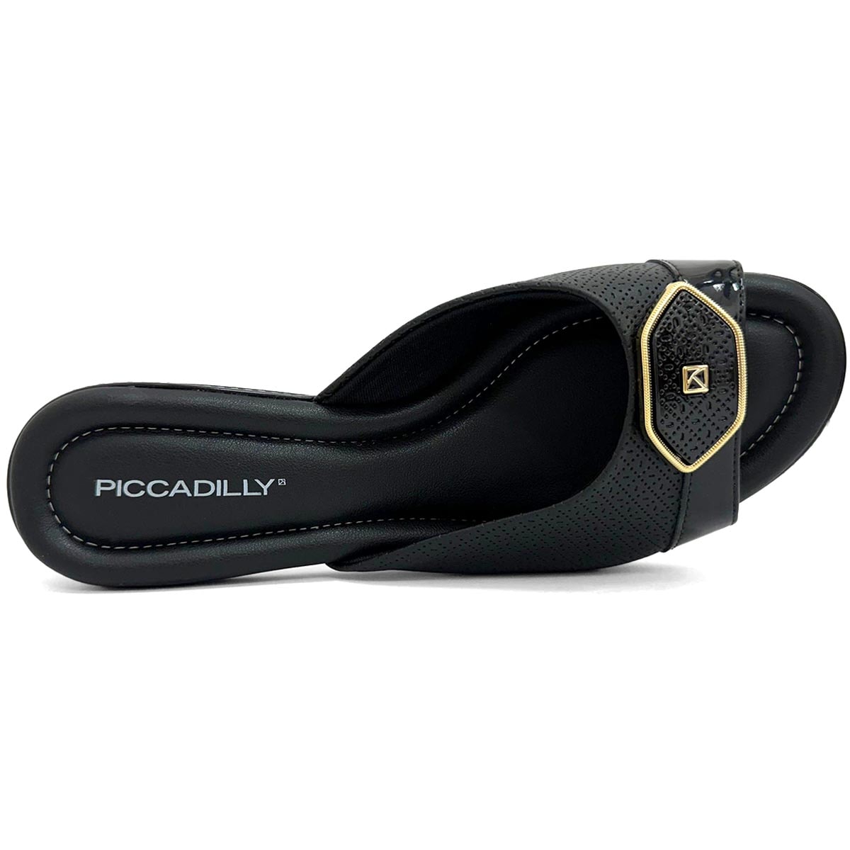 Tamanco Piccadilly Conforto Salto Bloco 566057 Preto Tamanco Piccadilly Conforto Salto Bloco 566057 Preto