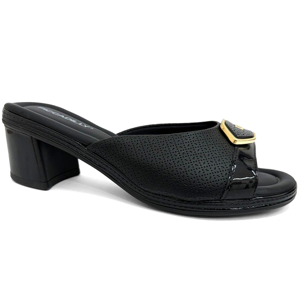 Tamanco Piccadilly Conforto Salto Bloco 566057 Preto Tamanco Piccadilly Conforto Salto Bloco 566057 Preto