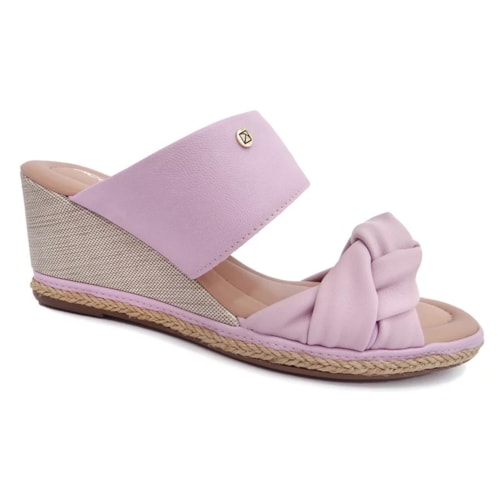 Tamanco Piccadilly Feminino Conforto 408182 Lilas