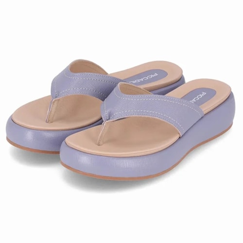 Tamanco Piccadilly Flatform 459001 Quartzo Azul