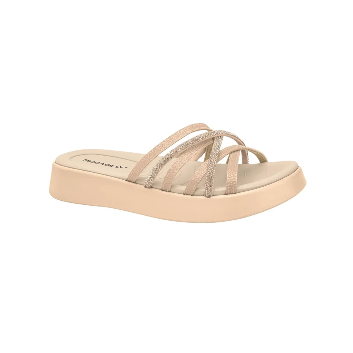 Tamanco Piccadilly Flatform 468016 Ouro Rosado Tamanco Piccadilly Flatform 468016 Ouro Rosado