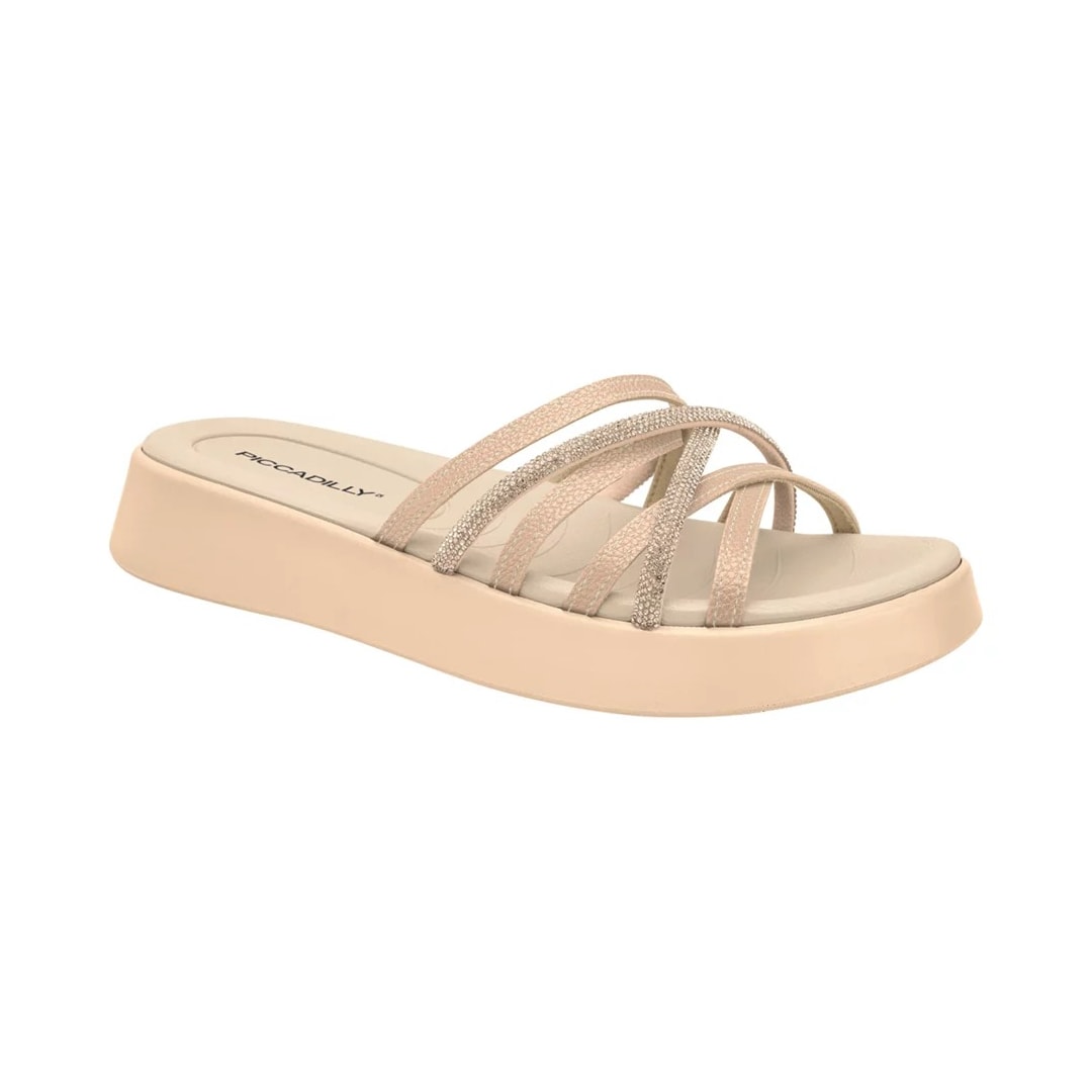 Tamanco Piccadilly Flatform 468016 Ouro Rosado Tamanco Piccadilly Flatform 468016 Ouro Rosado