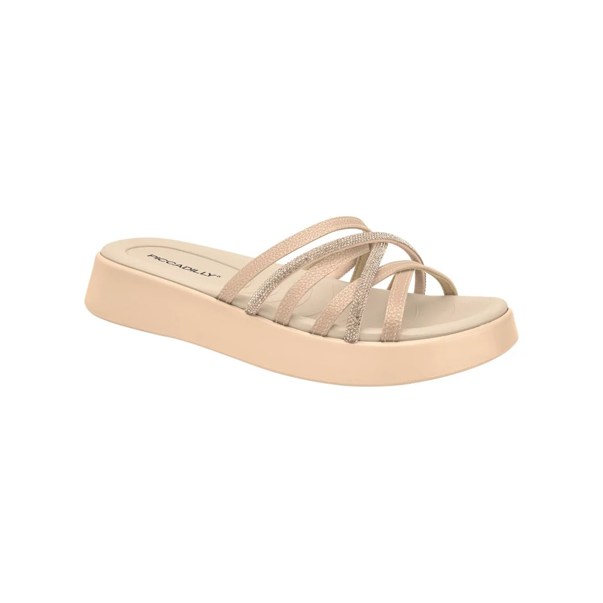 Tamanco Piccadilly Flatform 468016 Ouro Rosado Tamanco Piccadilly Flatform 468016 Ouro Rosado
