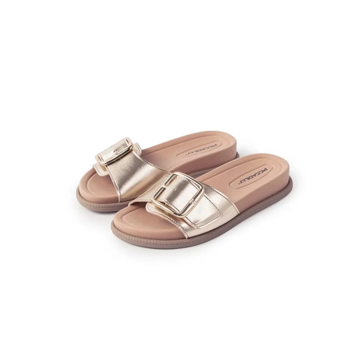 Tamanco Piccadilly Flatform 477009 Ouro Tamanco Piccadilly Flatform 477009 Ouro