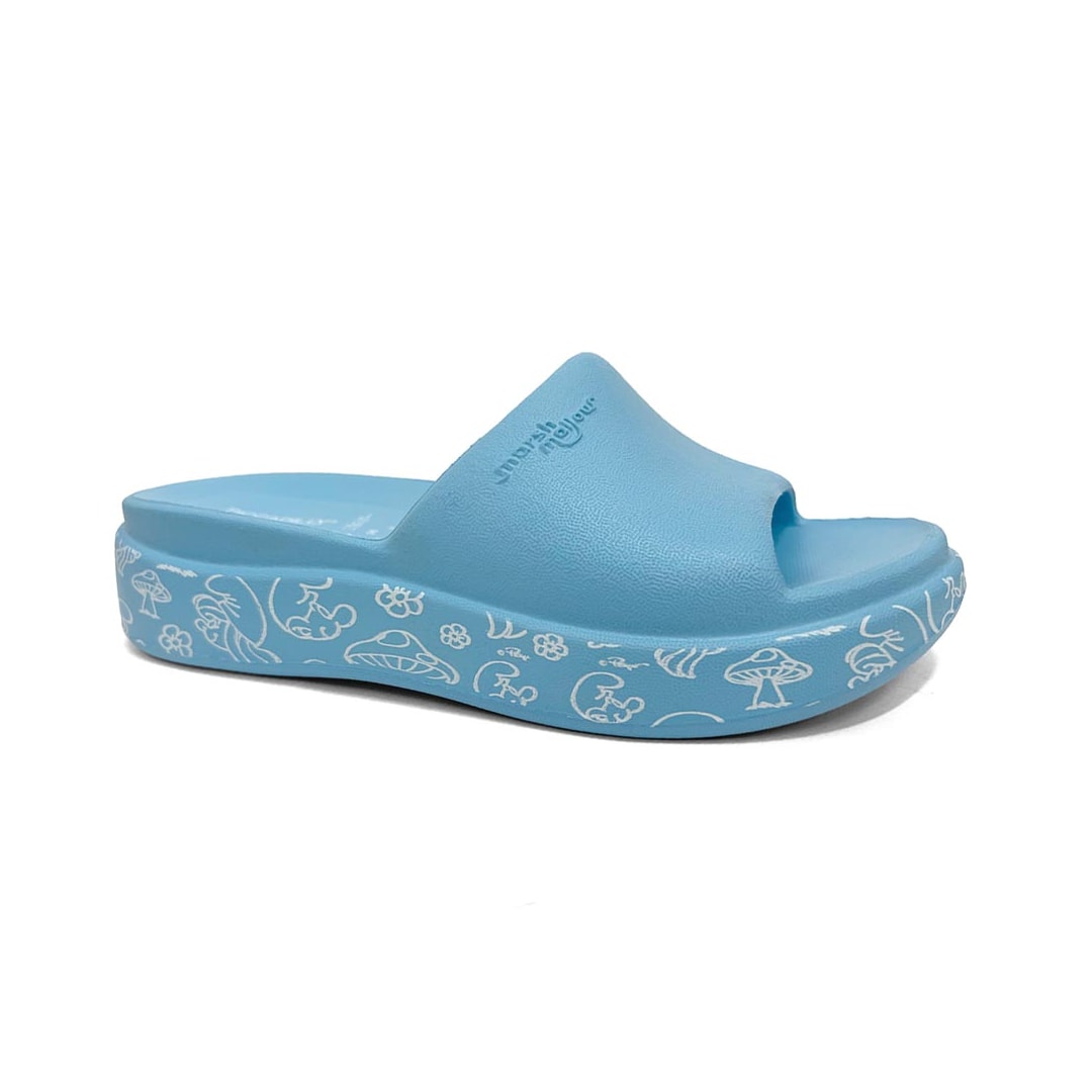 Tamanco Piccadilly Marshmallow Smurfs C221001 Azul Smurf