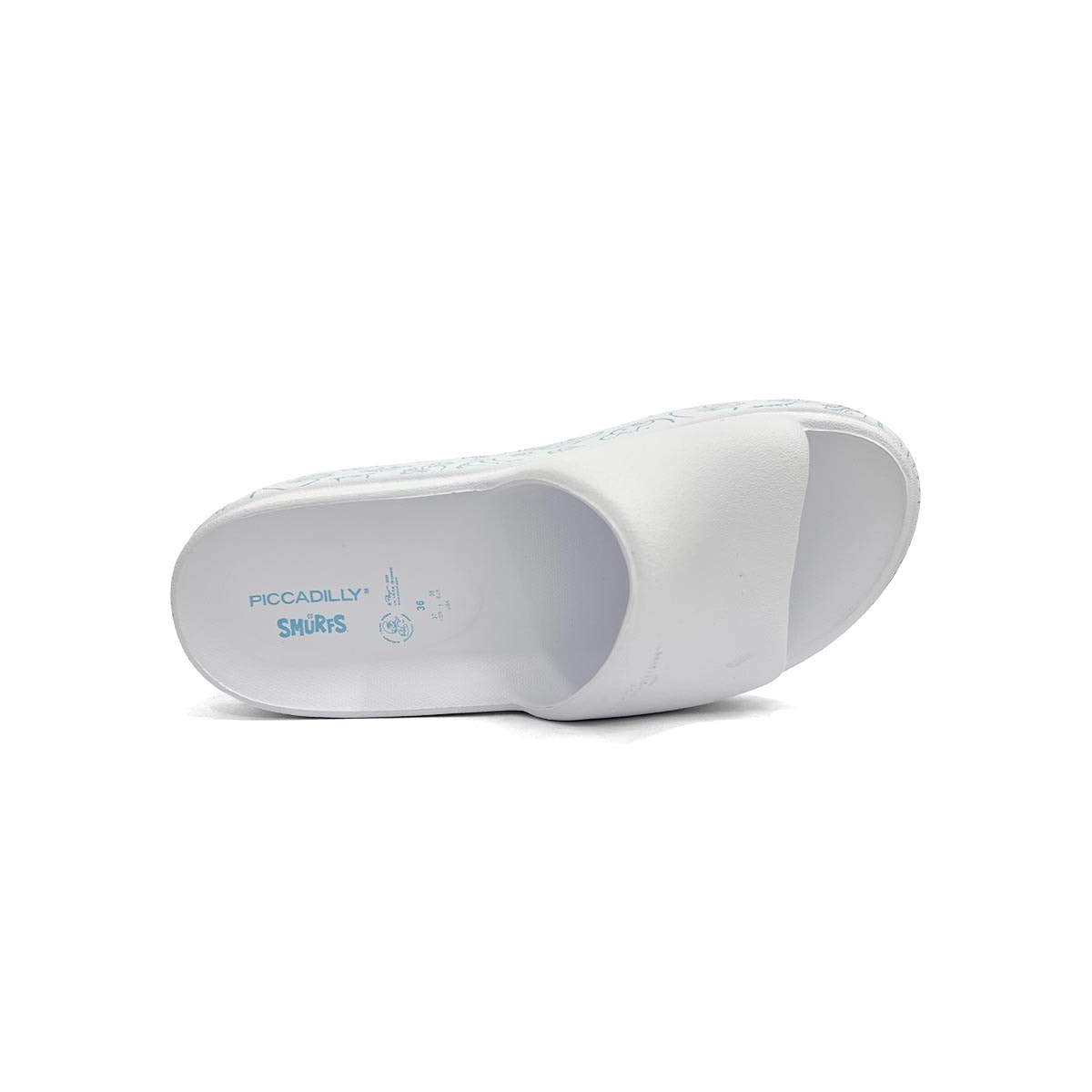Tamanco Piccadilly Marshmallow Smurfs C221001 Branco