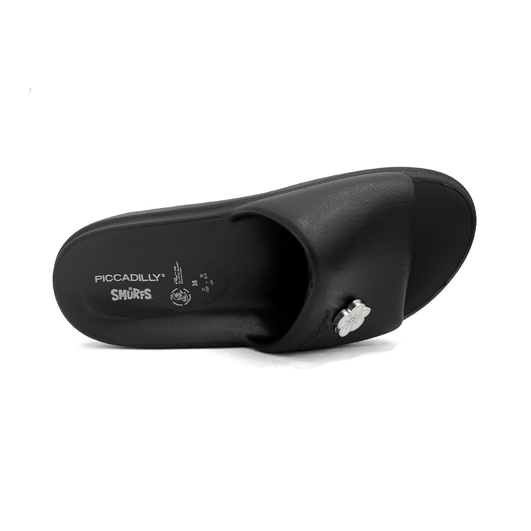 Tamanco Piccadilly Marshmallow Smurfs C221002 Preto