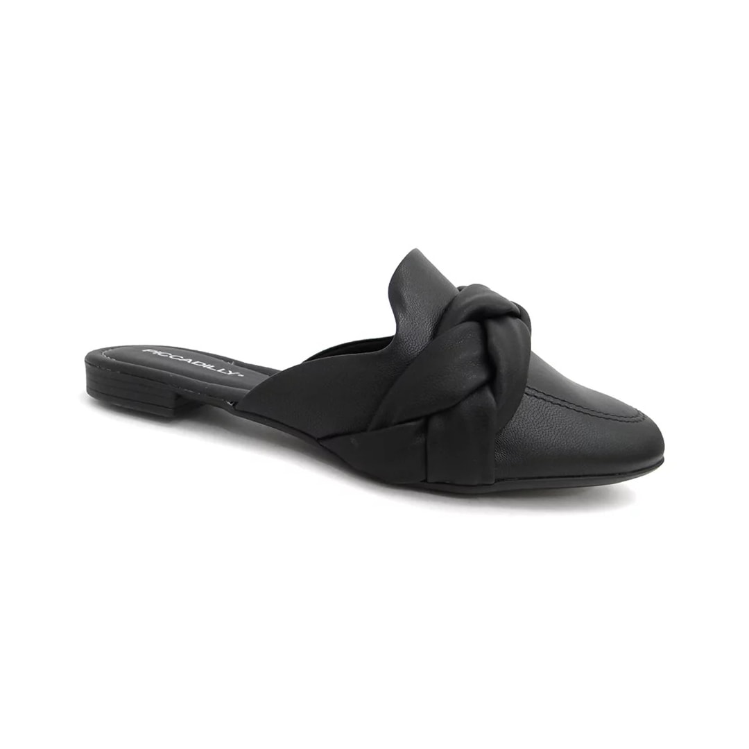 Tamanco Piccadilly Mule Conforto 104014 Preto