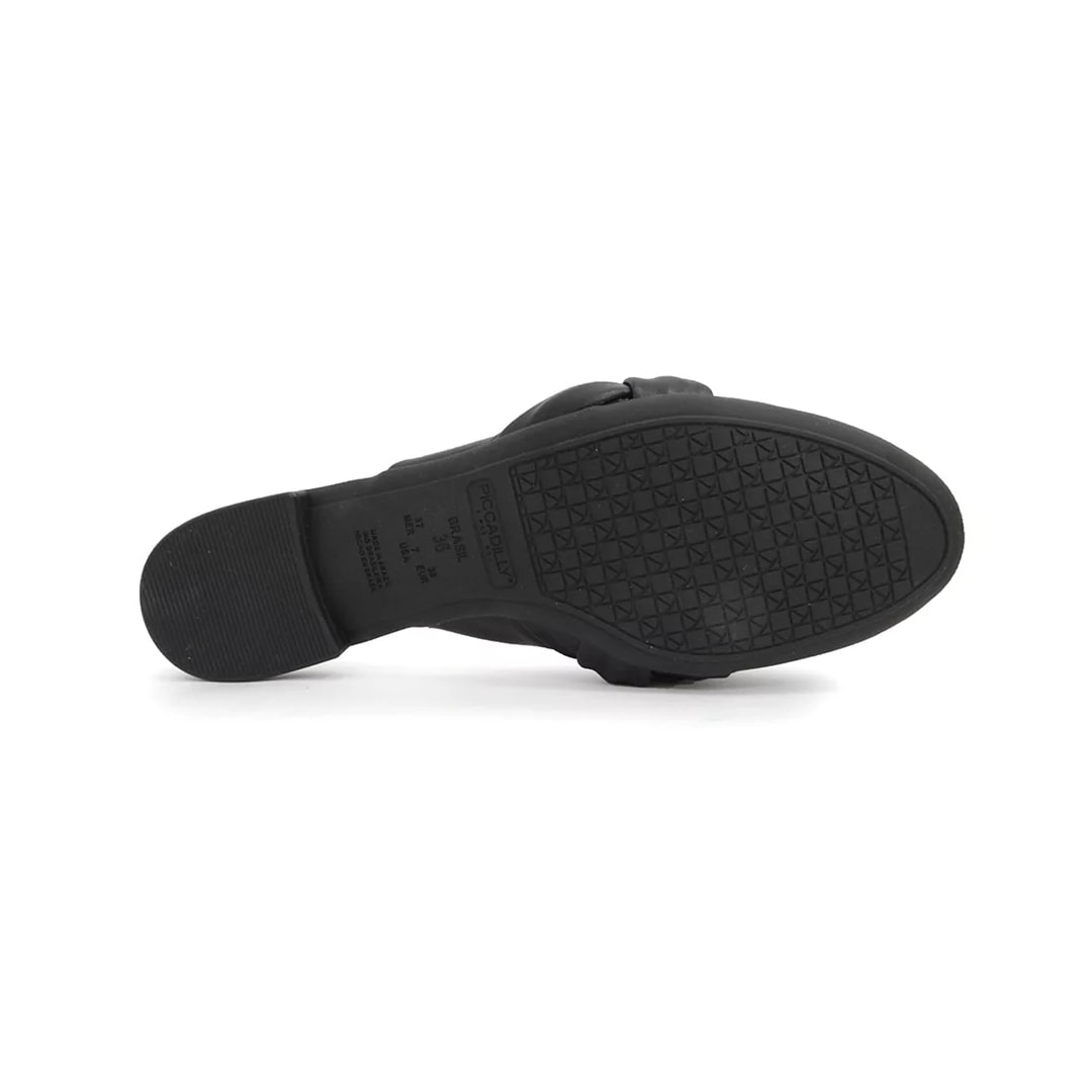 Tamanco Piccadilly Mule Conforto 104014 Preto