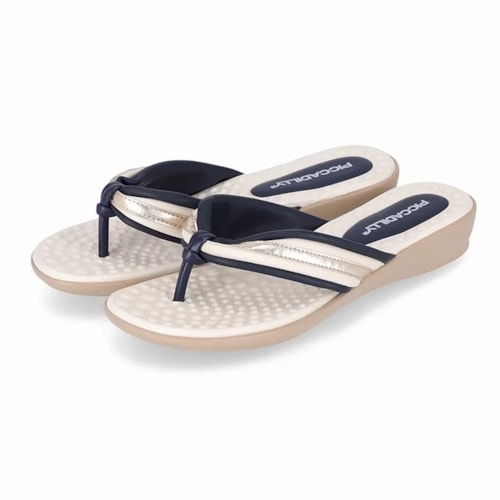 Tamanco Piccadilly Rasteira 500362 Off White/Navy