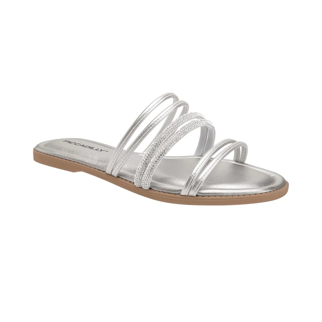 Tamanco Piccadilly Rasteira 508051 Prata