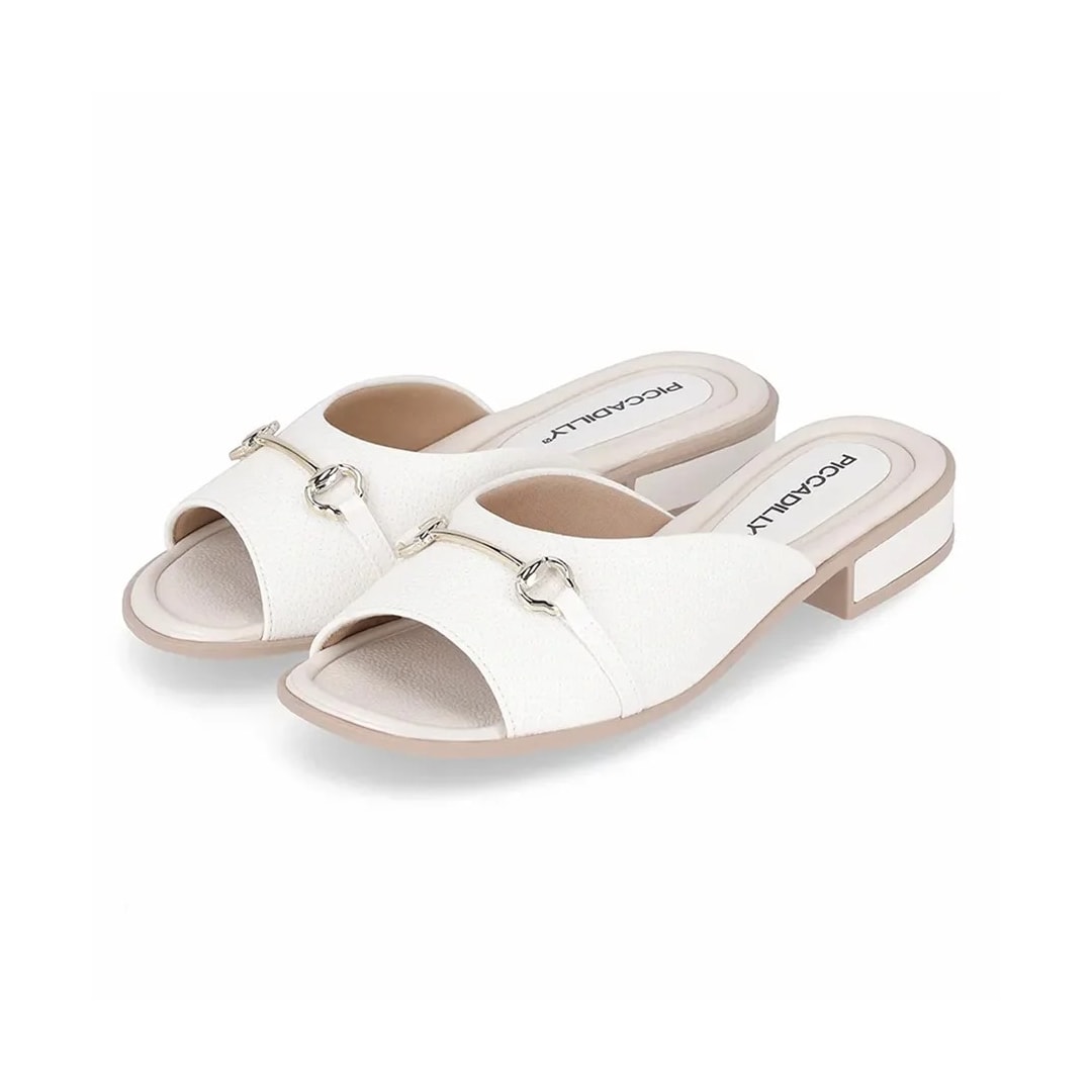 Tamanco Piccadilly Rasteira 590029 Branco Tamanco Piccadilly Rasteira 590029 Branco