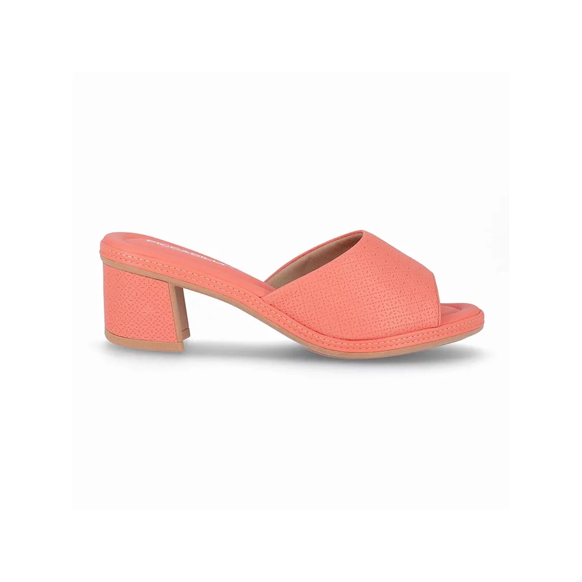 Tamanco Piccadilly Salto Bloco 566037 Coral Tamanco Piccadilly Salto Bloco 566037 Coral