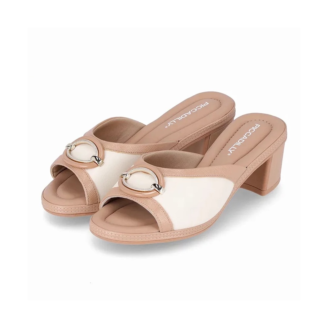 Tamanco Piccadilly Salto Bloco 566051 Off White Tamanco Piccadilly Salto Bloco 566051 Off White
