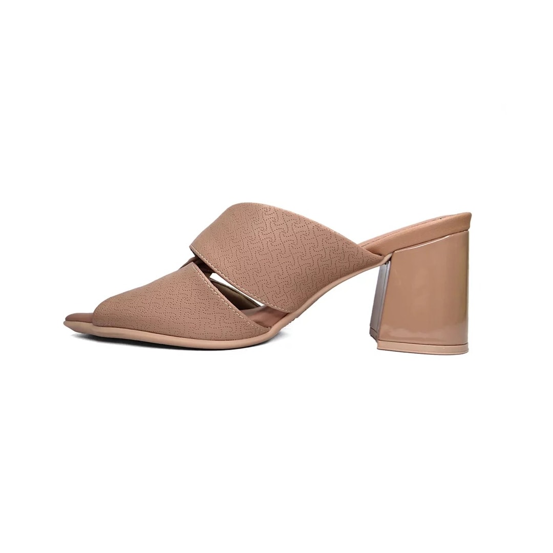 Tamanco Piccadilly Salto Bloco 626030 Amendoa