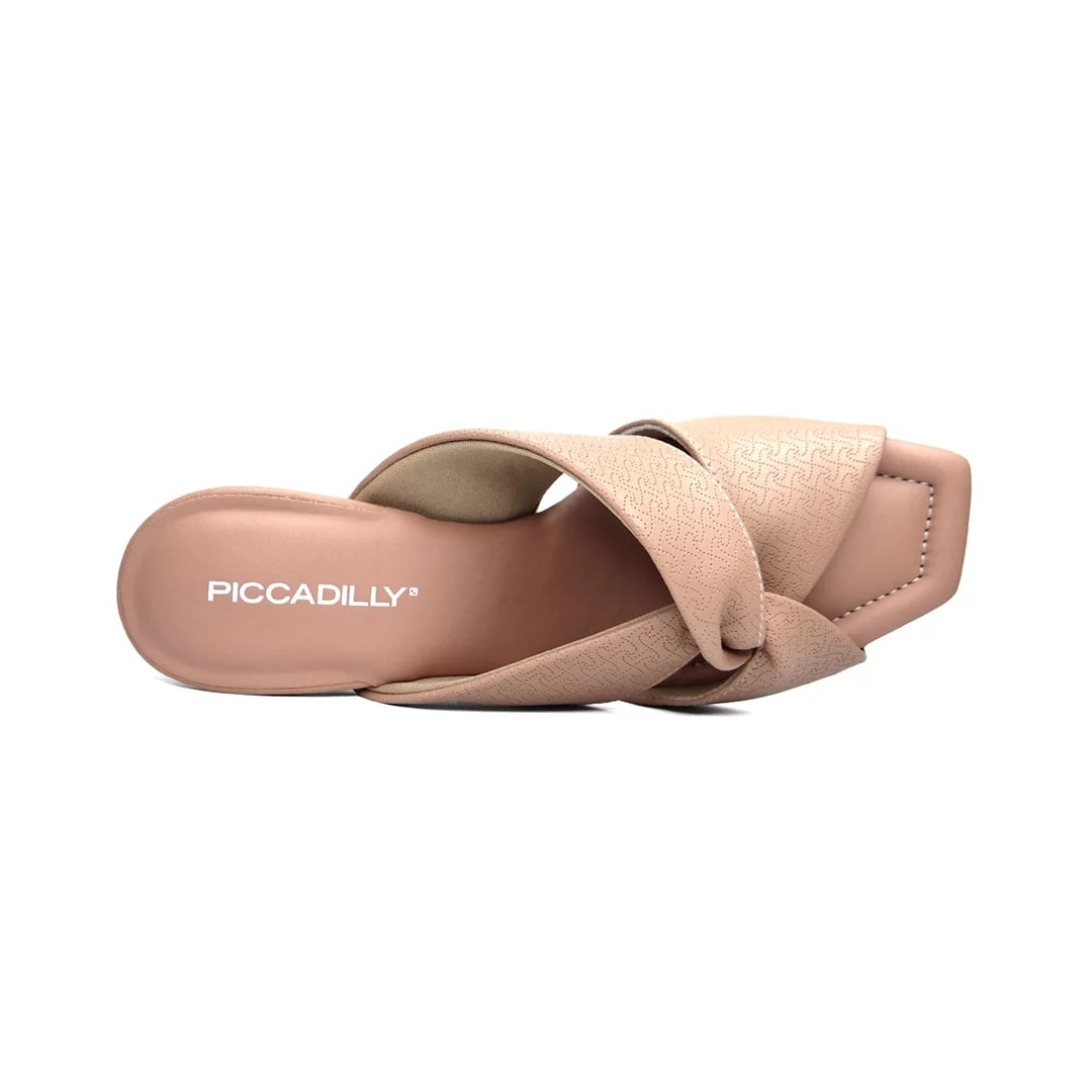 Tamanco Piccadilly Salto Bloco 626030 Amendoa Tamanco Piccadilly Salto Bloco 626030 Amendoa
