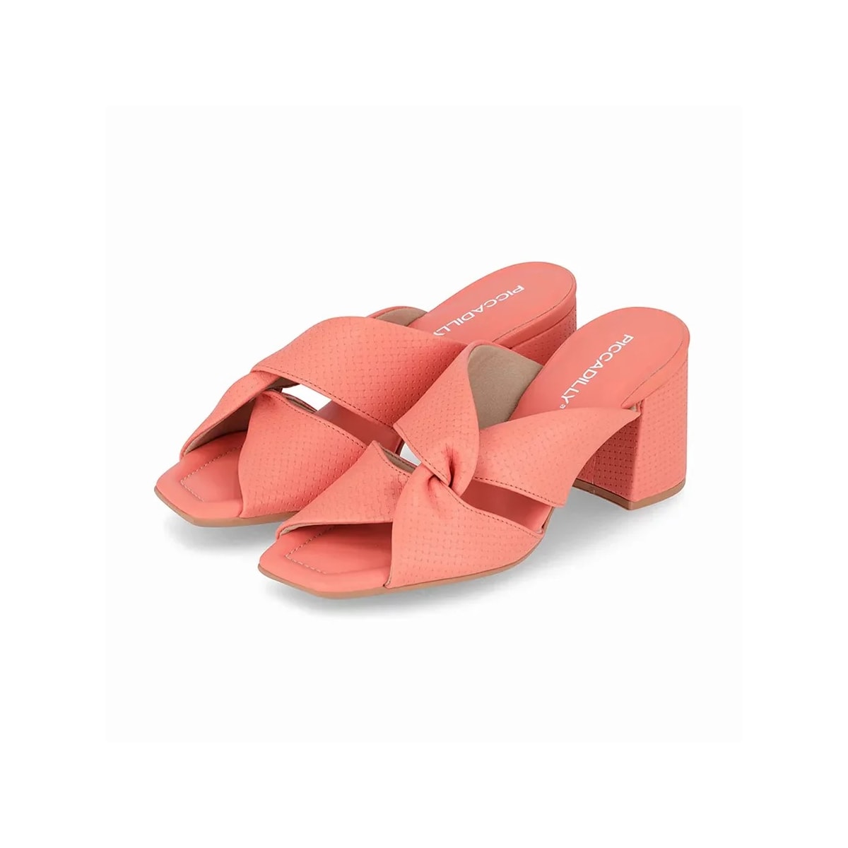 Tamanco Piccadilly Salto Bloco 626030 Coral Tamanco Piccadilly Salto Bloco 626030 Coral