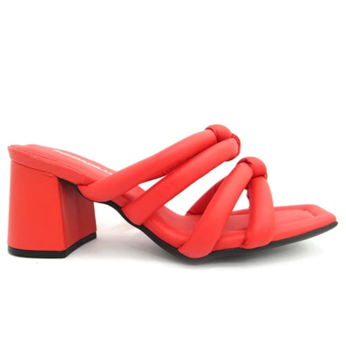 Detalhe - Tamanco Piccadilly Salto Bloco Medio 626022 Cenoura