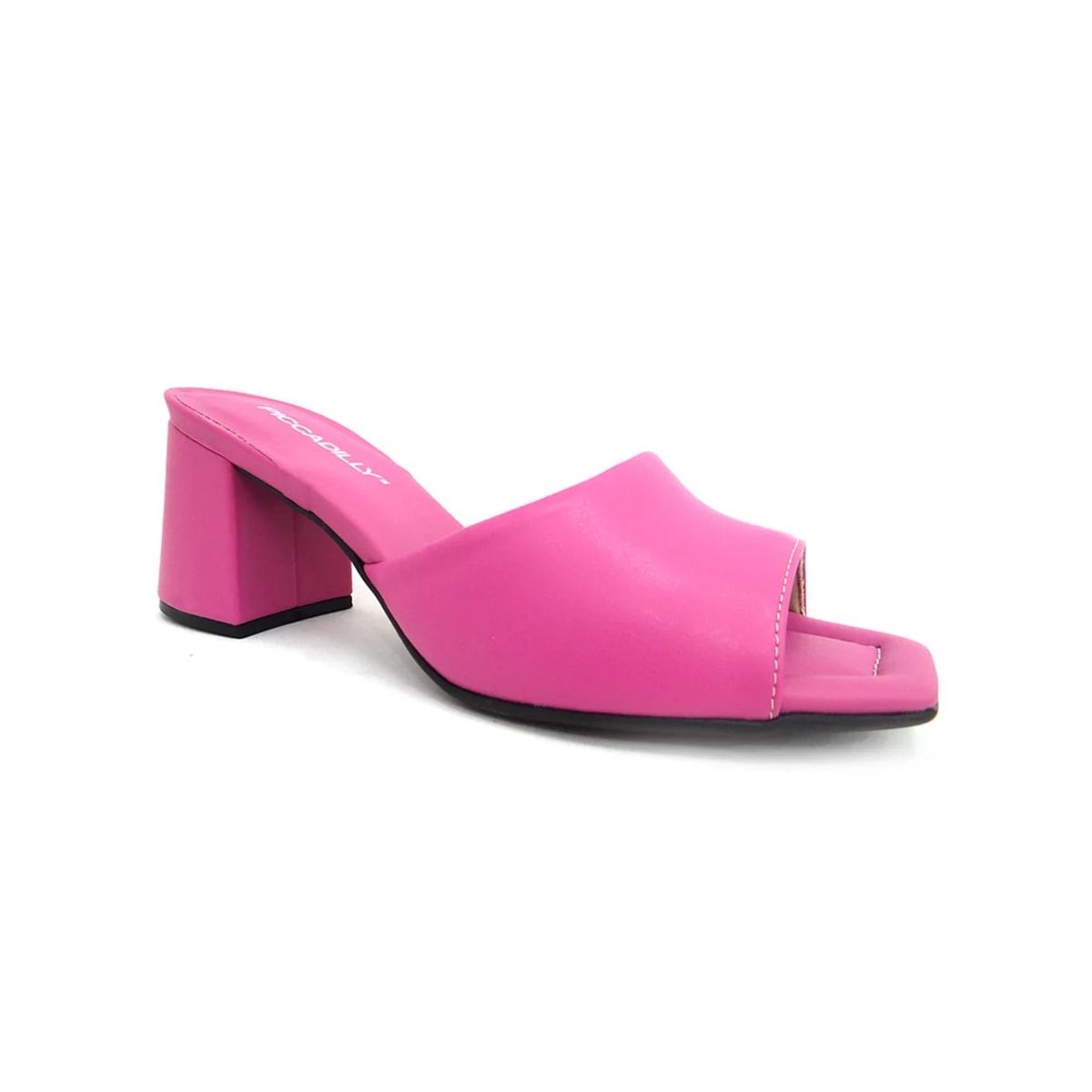 Tamanco Piccadilly Salto Bloco Medio 626025 Rosa Tamanco Piccadilly Salto Bloco Medio 626025 Rosa