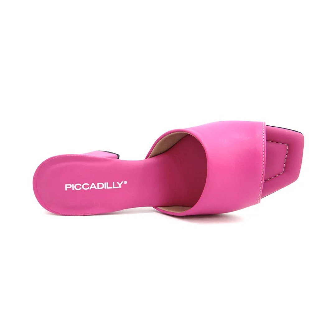 Tamanco Piccadilly Salto Bloco Medio 626025 Rosa