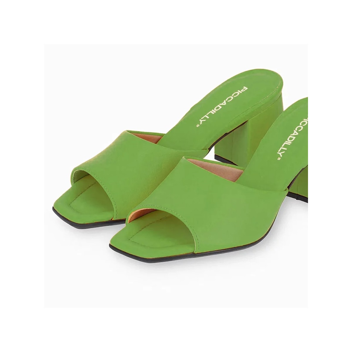 Tamanco Piccadilly Salto Bloco Medio 626025 Verde Tamanco Piccadilly Salto Bloco Medio 626025 Verde