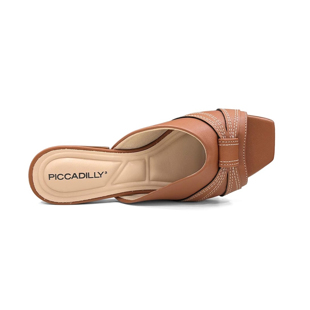 Tamanco Piccadilly Salto Bloco Renee 543111 Ocre Tamanco Piccadilly Salto Bloco Renee 543111 Ocre