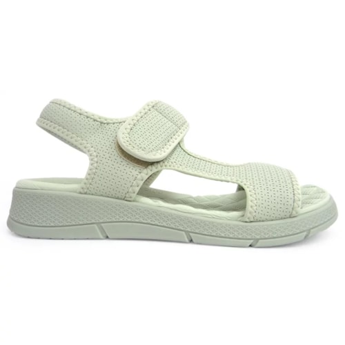 Detalhe - Tamanco Piccadilly Wide Fit 571004 Hortela