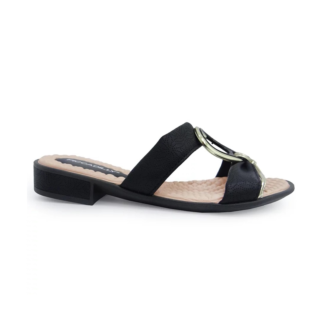 Tamanco Piccadilly Wide Fit 571004 Preto