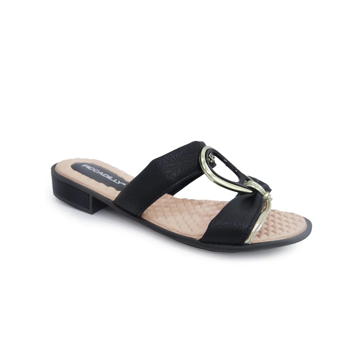 Tamanco Piccadilly Wide Fit 571004 Preto Tamanco Piccadilly Wide Fit 571004 Preto