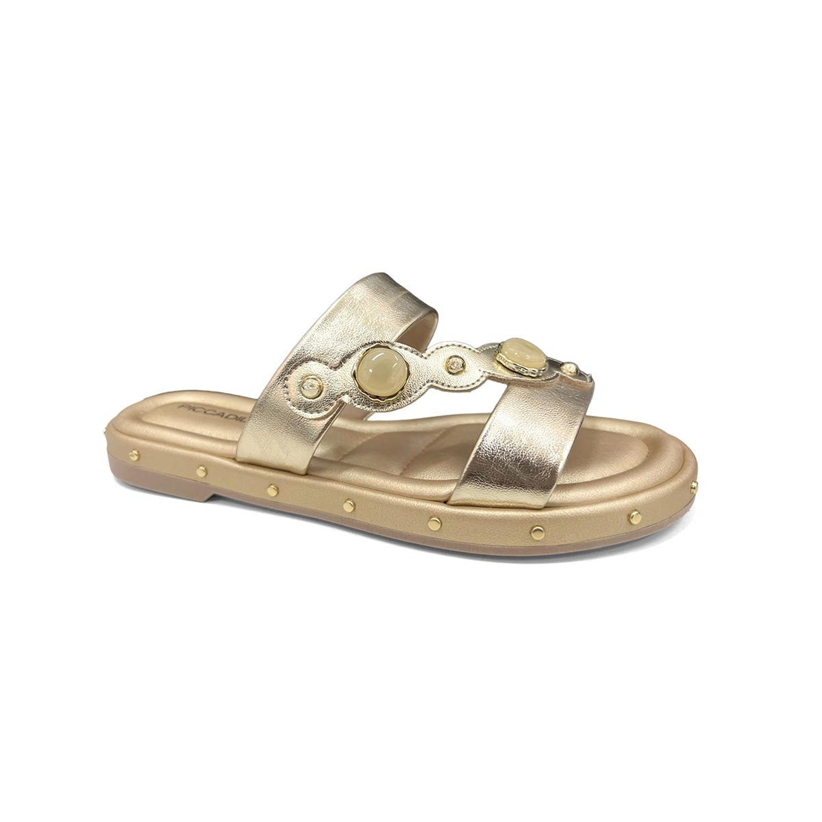 Tamanco Piccadilly Wide Fit Birken 445007 Ouro