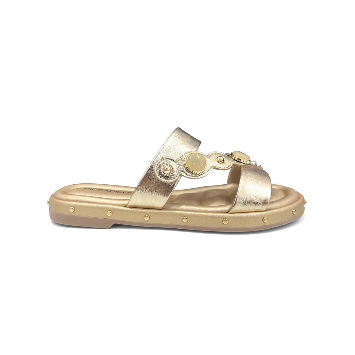 Tamanco Piccadilly Wide Fit Birken 445007 Ouro