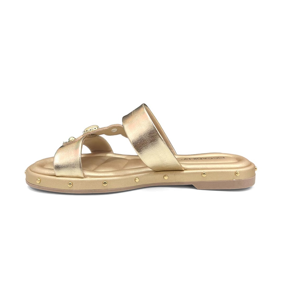 Tamanco Piccadilly Wide Fit Birken 445007 Ouro