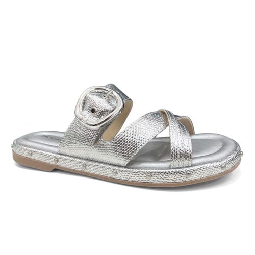 Tamanco Piccadilly Wide Fit Birken 445008 Prata