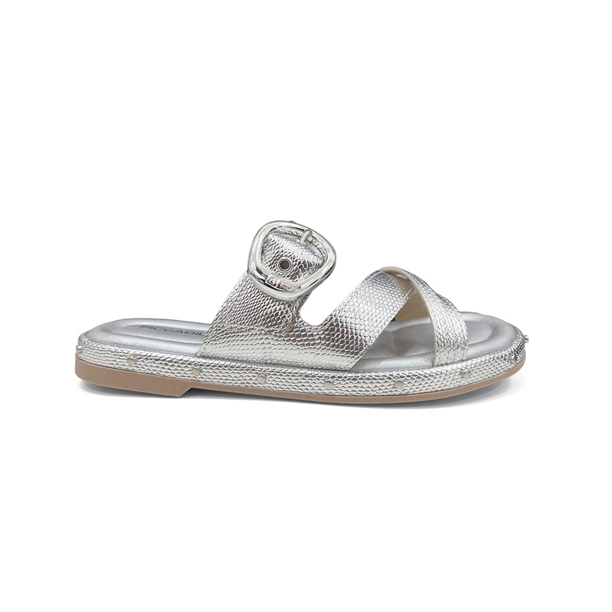 Tamanco Piccadilly Wide Fit Birken 445008 Prata