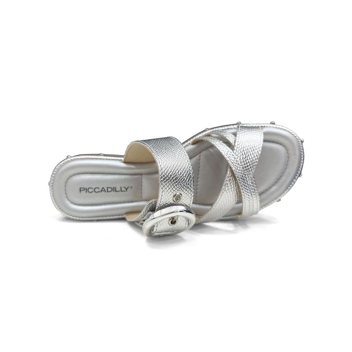 Tamanco Piccadilly Wide Fit Birken 445008 Prata Tamanco Piccadilly Wide Fit Birken 445008 Prata