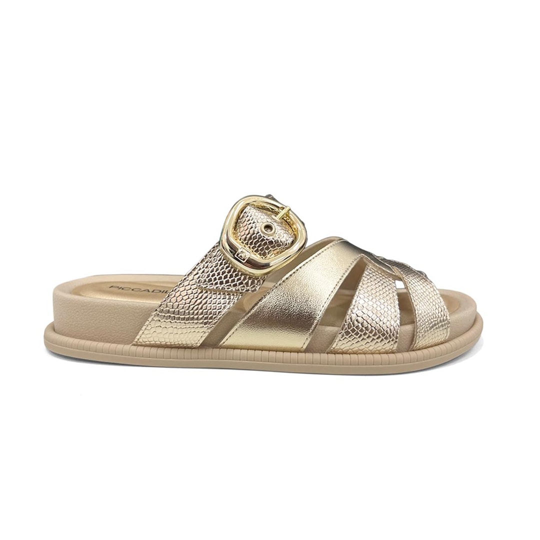 Tamanco Piccadilly Wide Fit Birken 480010 Ouro