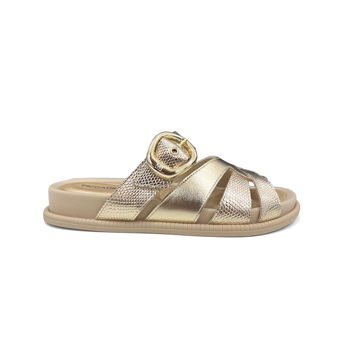 Tamanco Piccadilly Wide Fit Birken 480010 Ouro
