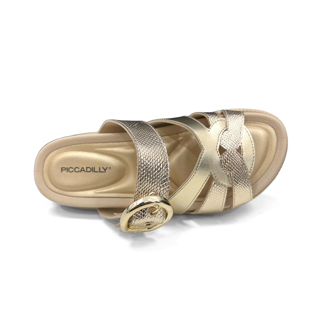 Tamanco Piccadilly Wide Fit Birken 480010 Ouro