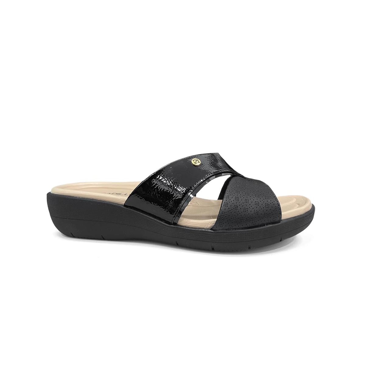 Tamanco Piccadilly Wide Fit Fascite 239043 Preto Tamanco Piccadilly Wide Fit Fascite 239043 Preto